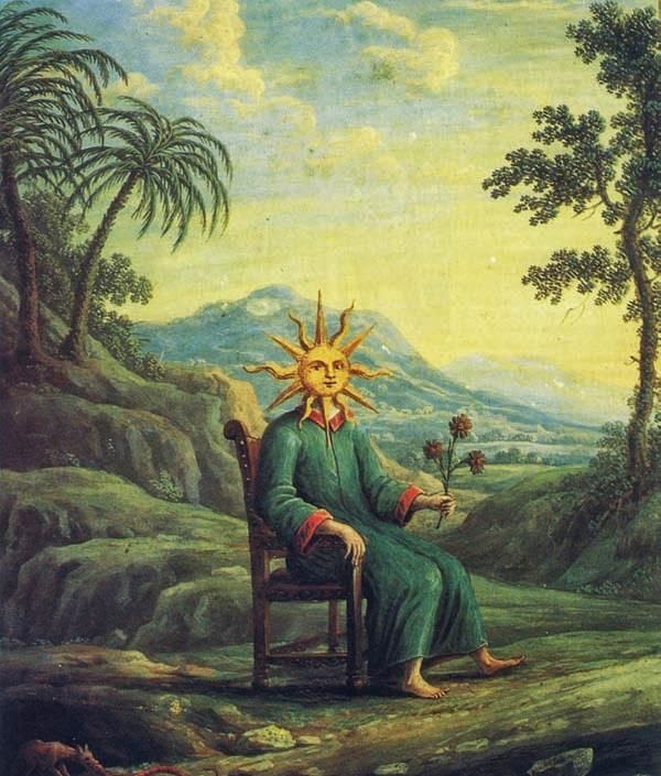 The alchemist who has achieved illumination. from Andrea de Pascalis, Alchemy The Golden Art.