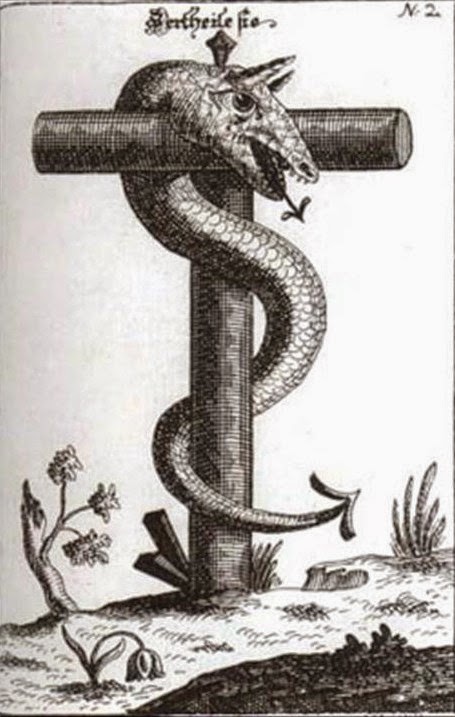 Flamel-snake-cross-crown-wings